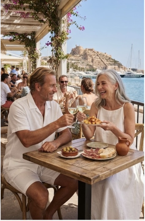 Pareja en el puerto — Aires del Mediterráneo